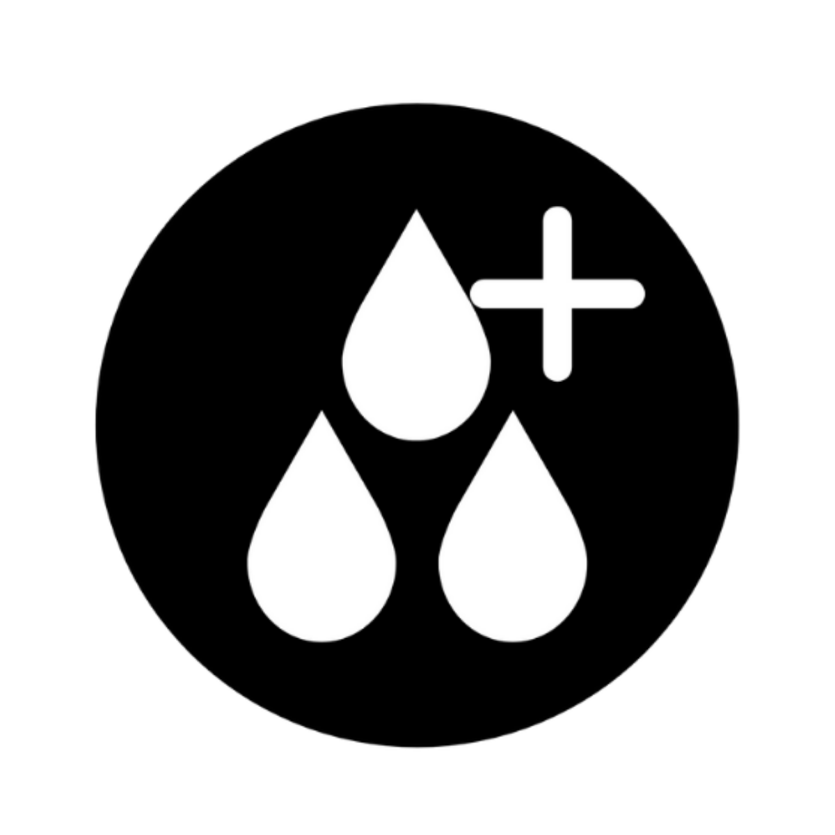 4 emojis de goutte de sang rouge, représentant une absorption maximale.