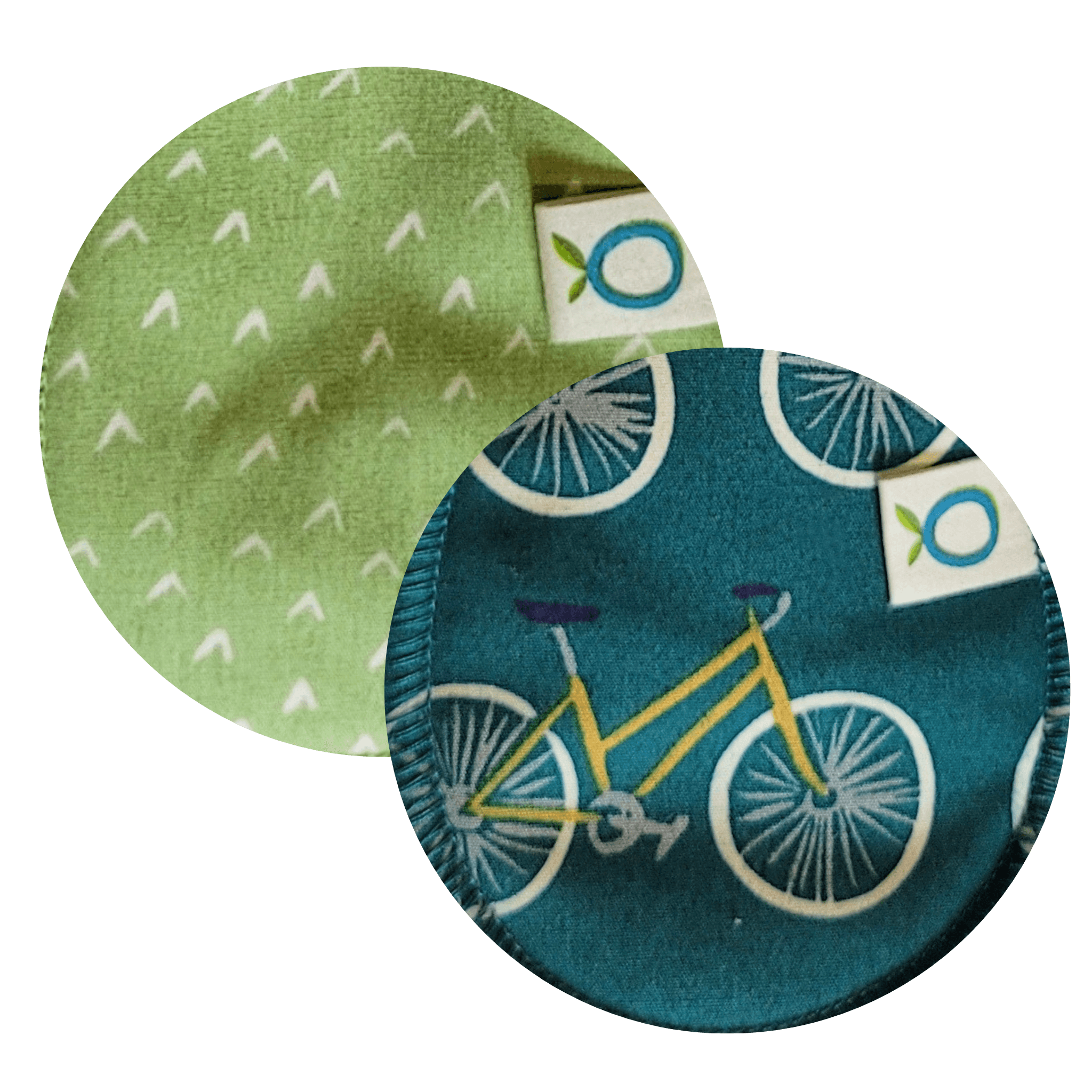 Duo de serviettes lavables naturelles non-teintes et accessoires
