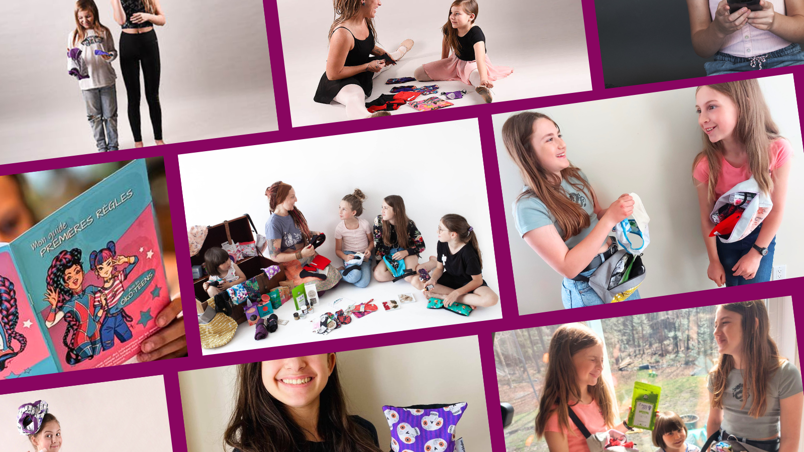 Boutique menstruelle pour ado