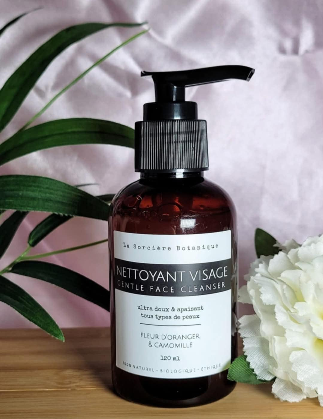 Nettoyant doux pour le visage à la fleur d'oranger et camomille 🌼