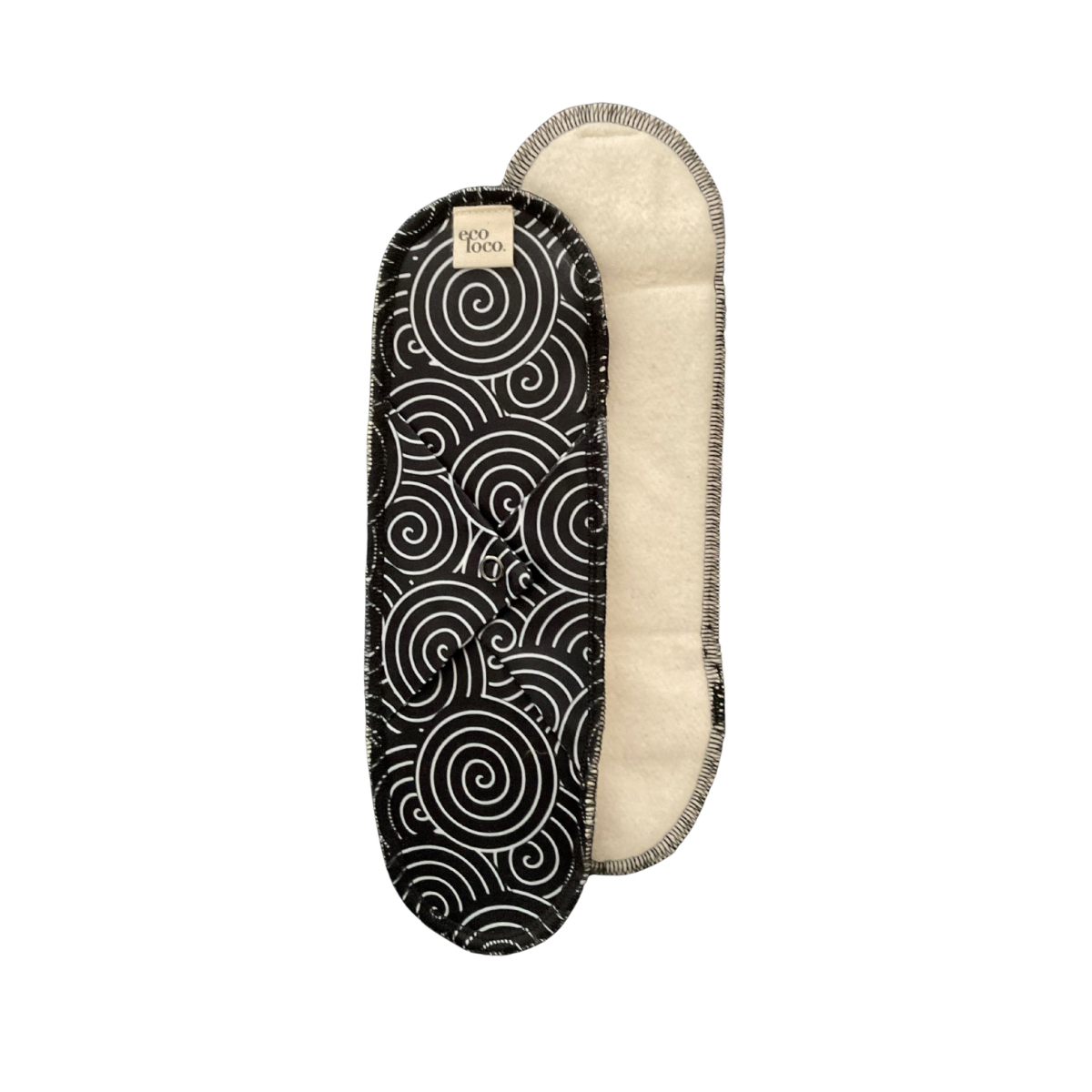 Serviette hygiénique lavable en coton biologique eco loco