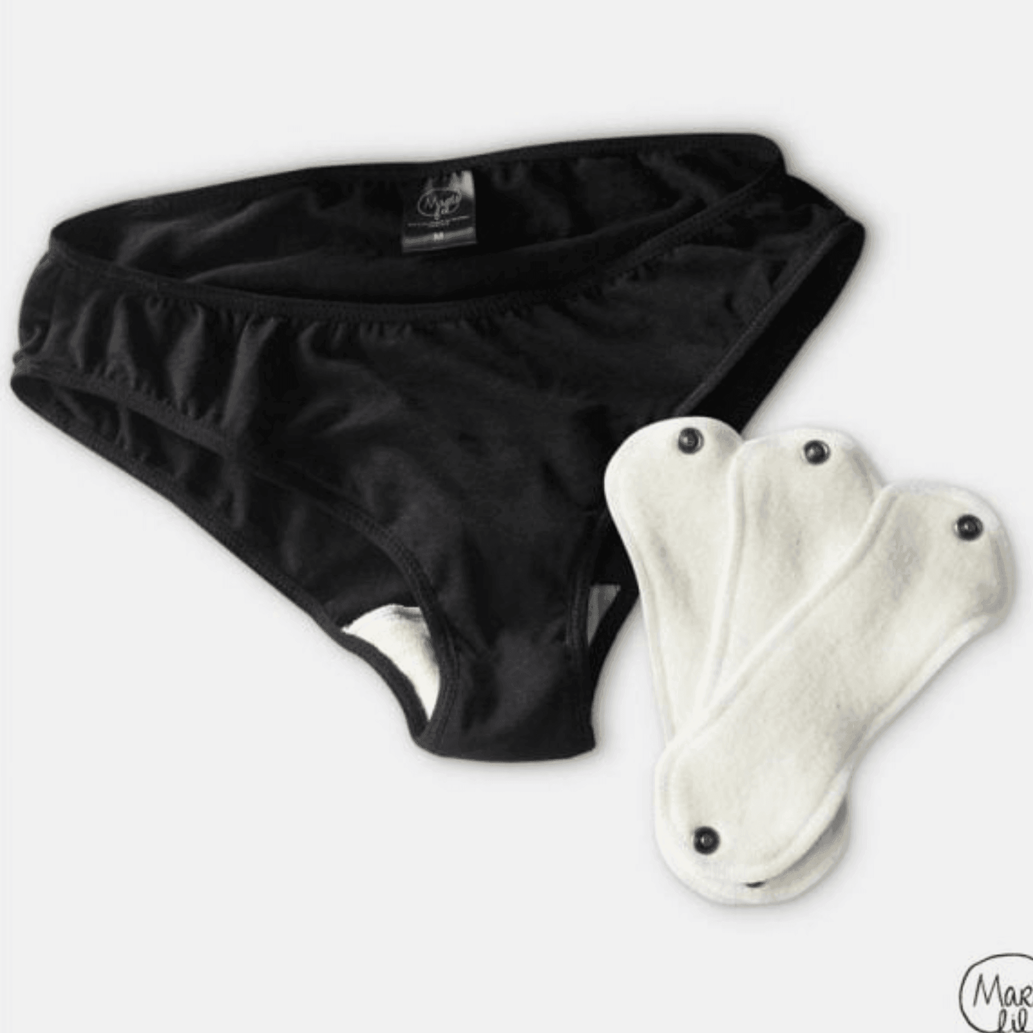 Culottes hygiéniques protège-dessous avec absorbant intégré Marie-Fil. Ta grand-mère Approuve
