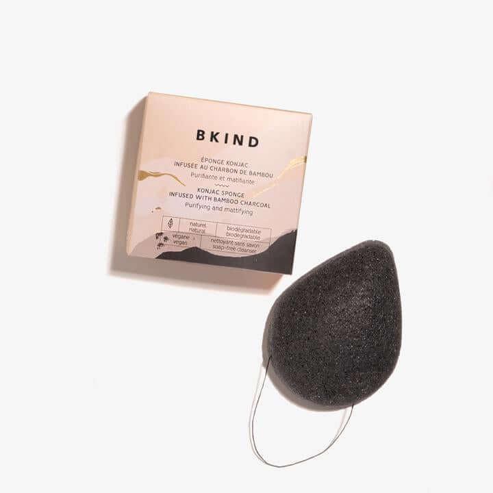 Éponge konjac infusée au charbon de bambou - Ta grand-mère Approuve