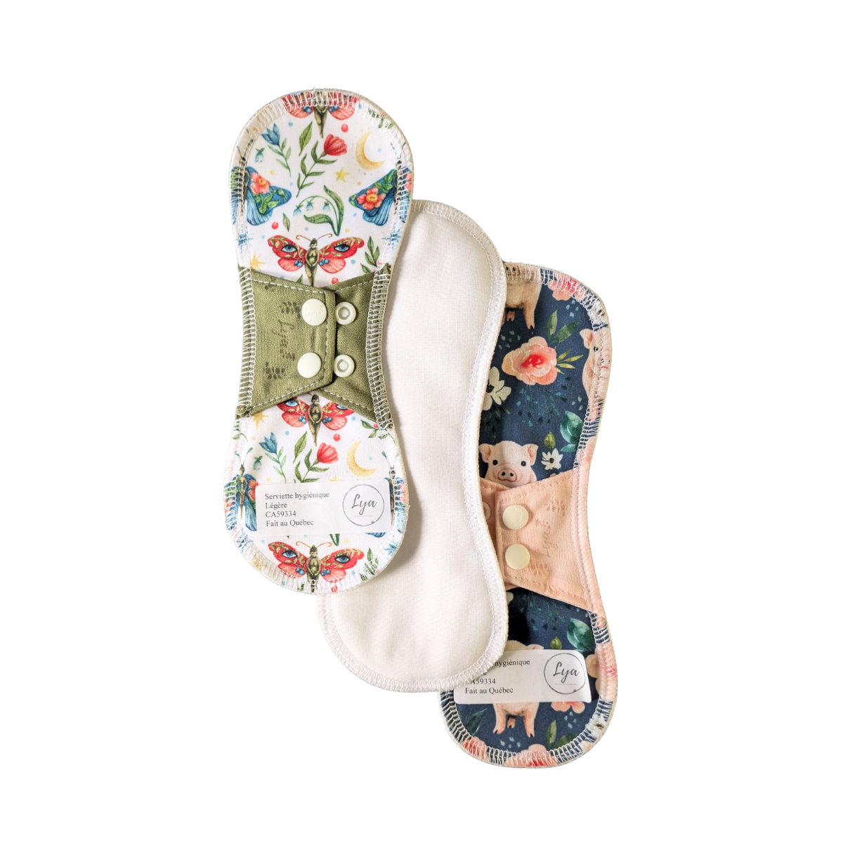 Serviettes lavables Lya Légères – paquet de 1, 3 ou 5