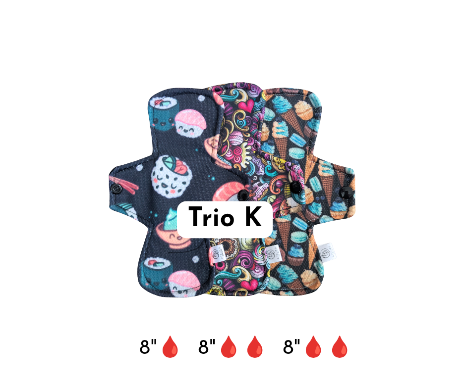Effet au sec- Trio de serviettes étroites pour ado