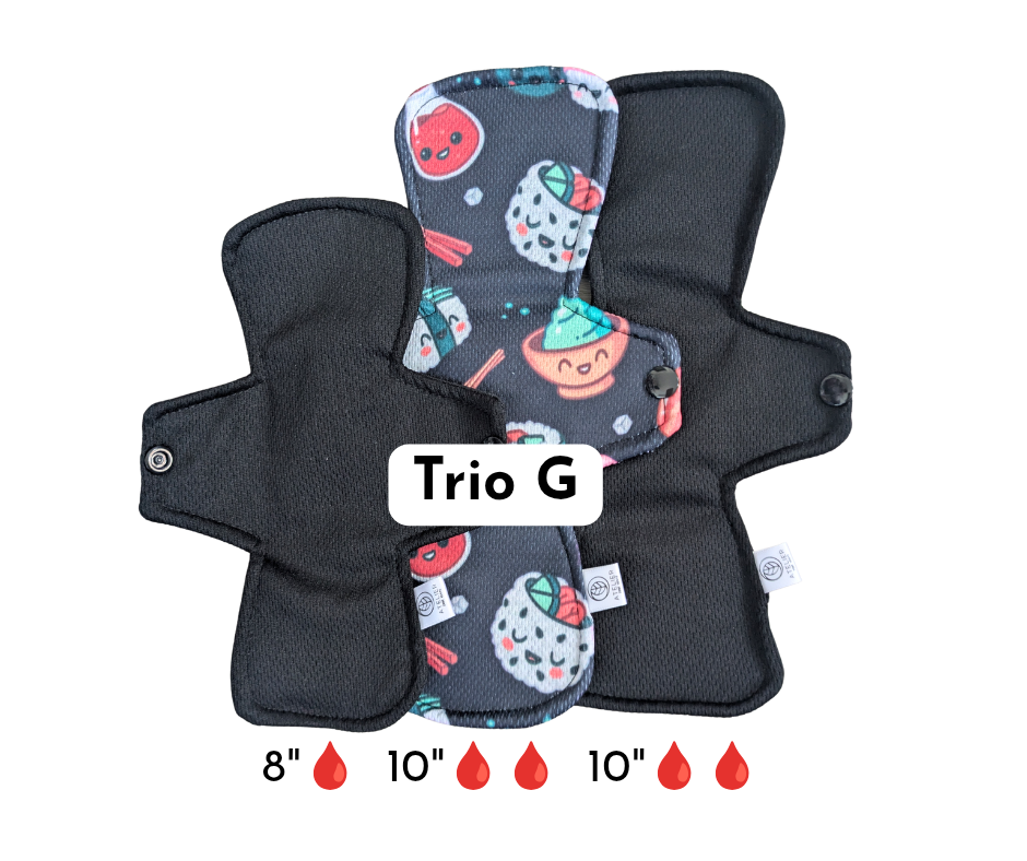 Effet au sec- Trio de serviettes étroites pour ado