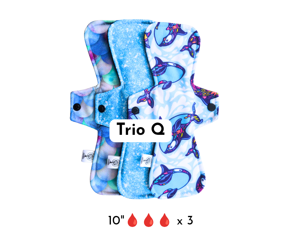 Effet au sec- Trio de serviettes étroites pour ado