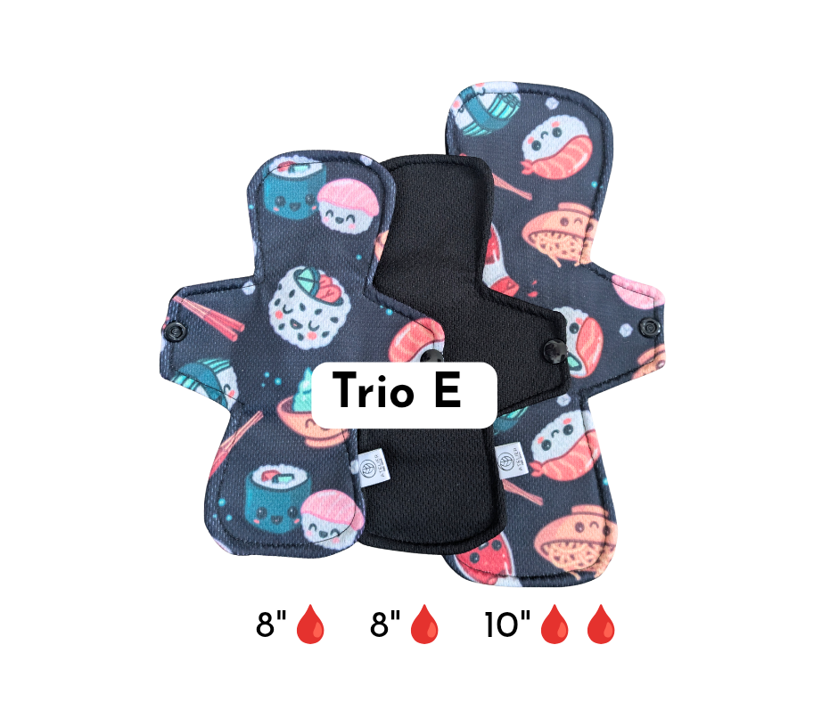 Effet au sec- Trio de serviettes étroites pour ado