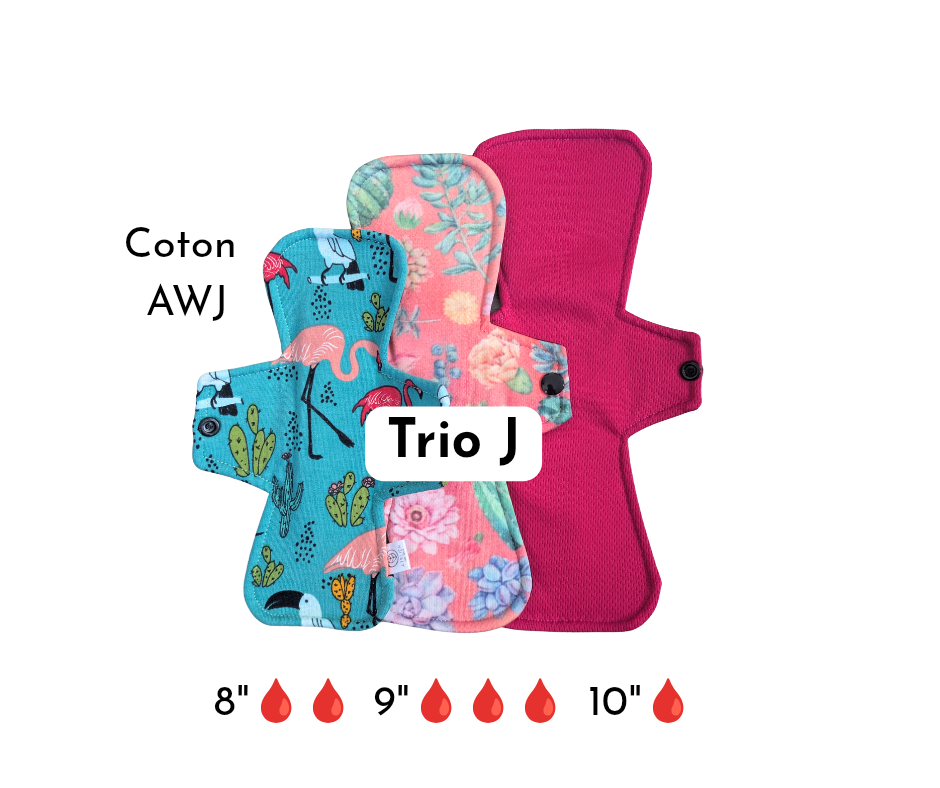 Effet au sec- Trio de serviettes étroites pour ado