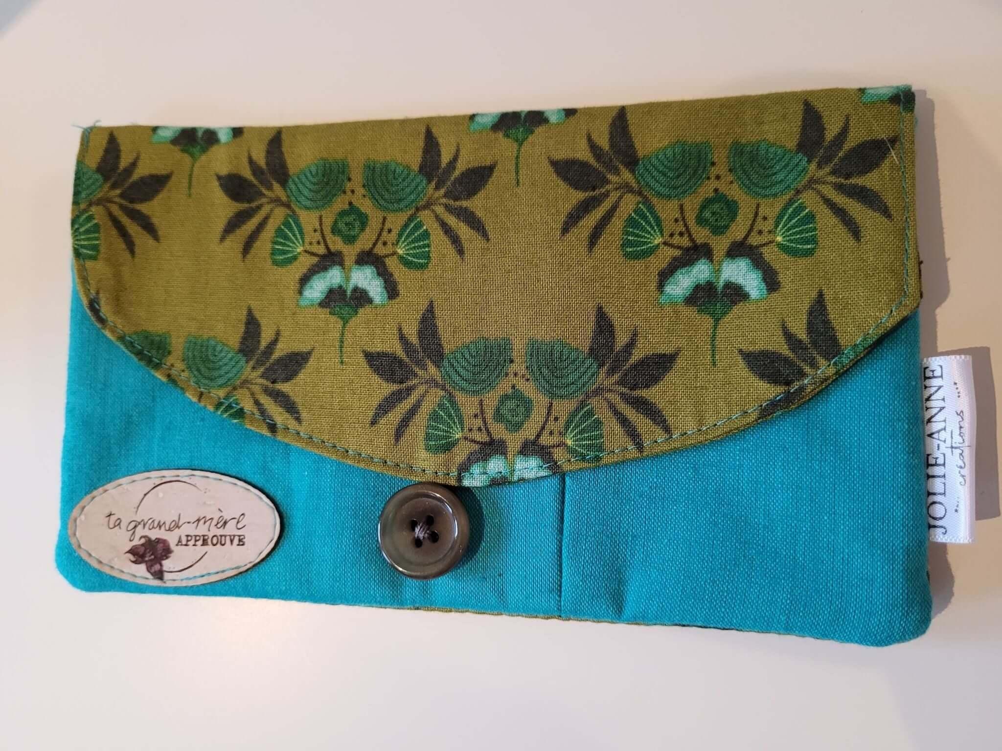 Petite pochette de transport format porte-feuille certifié Oeko-tex - Ta grand-mère Approuve
