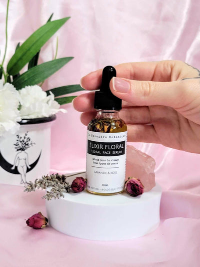 Élixir Floral- sérum nourrissant et hydratant Lavande et Rose