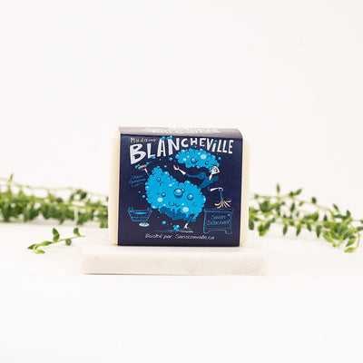 Savon naturel Mme blancheville pour serviettes hygiéniques lavables 