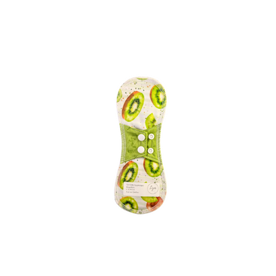 Serviette hygiénique lavable blanche en AWJ effet au sec régulière Lya couches lavables 
