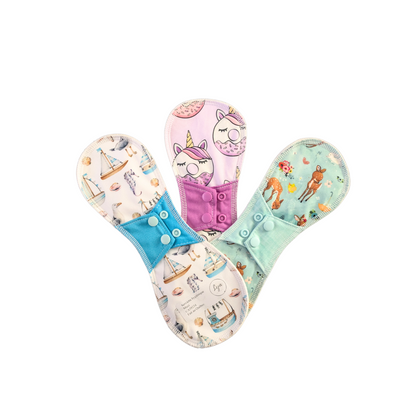 Serviette hygiénique lavable longue en AWJ effet au sec maxi Lya couches lavables 