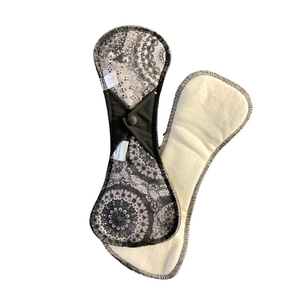 Serviette hygiénique maxi lavable longue coton non teint bio teint Marie fil 