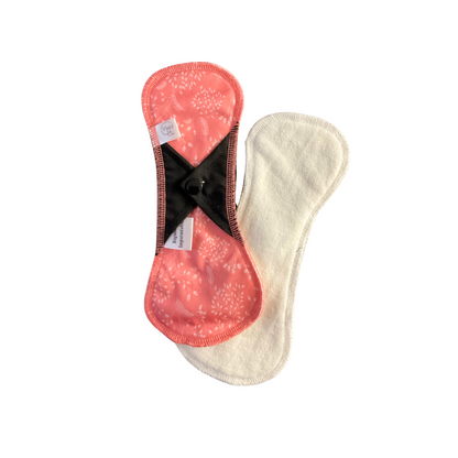 Serviette hygiénique régulière lavable longue coton non teint bio teint Marie fil 