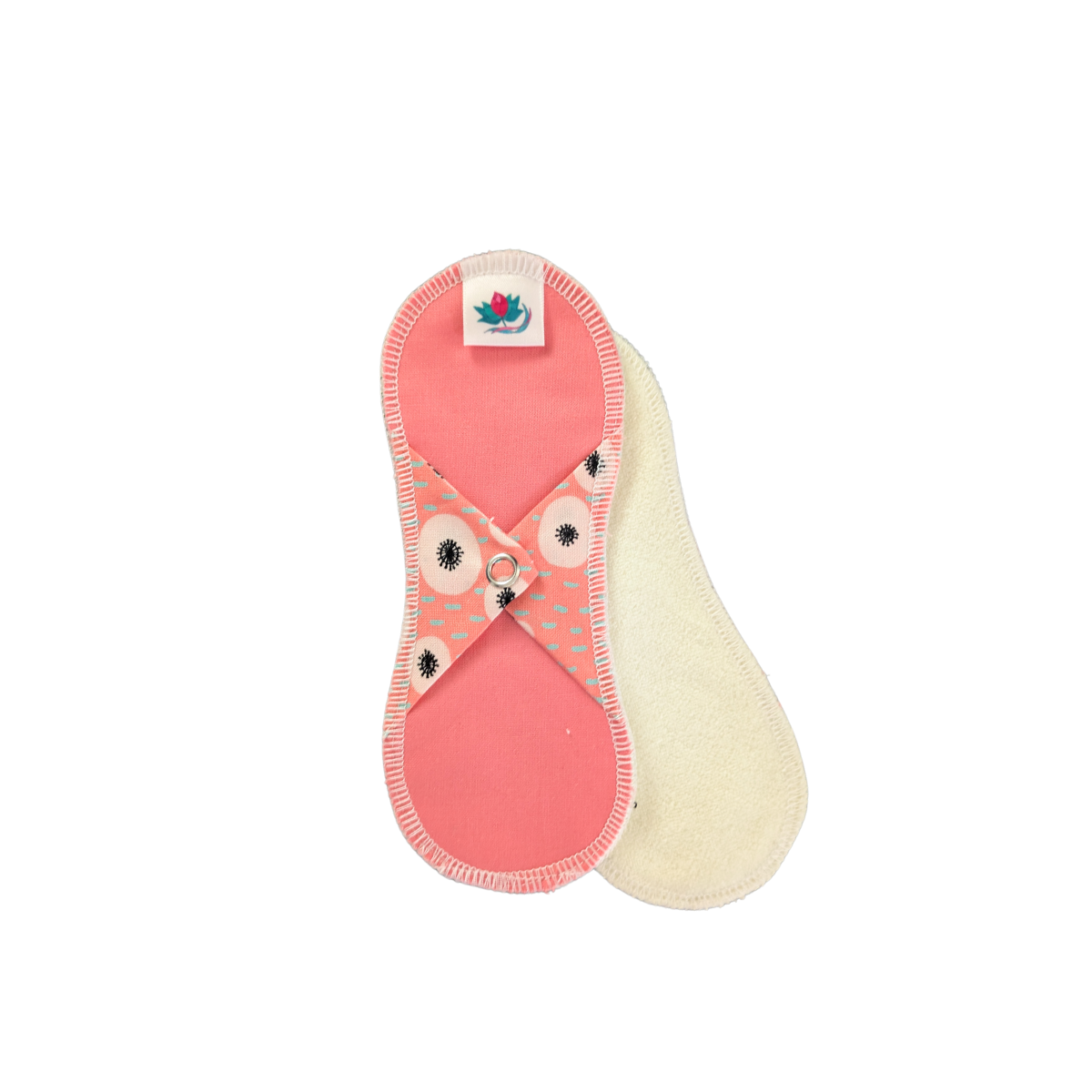 Duo de petites serviettes hygiéniques courtes en coton bio