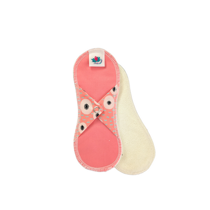 Duo de petites serviettes hygiéniques courtes en coton bio