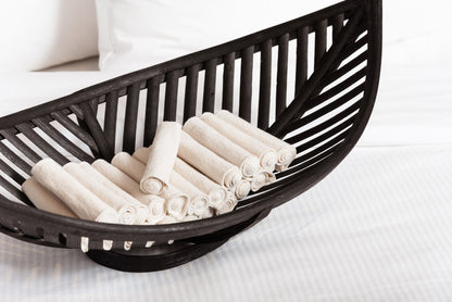 12 rouleaux de papier de toilette réutilisable noirs