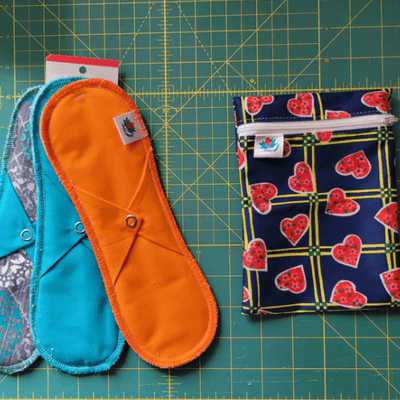 Trousse de départ de Serviettes Hygiéniques lavables à Entretient facile - tagrandmereapprouve